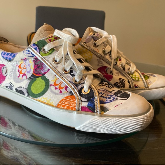 Coach Multicolor Graphic Sneakers - Picture 1 of 5